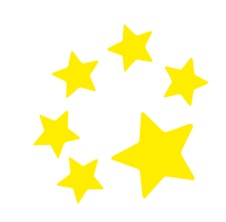 Academy of Sparks six-star emblem — yellow Glimmer element of the MYSTORiQ realm